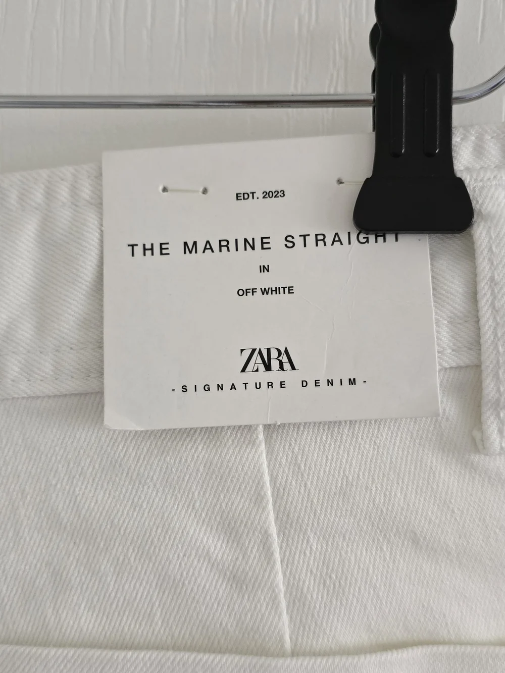 Zara White Wide-Leg Trousers - Picture 4 of 4